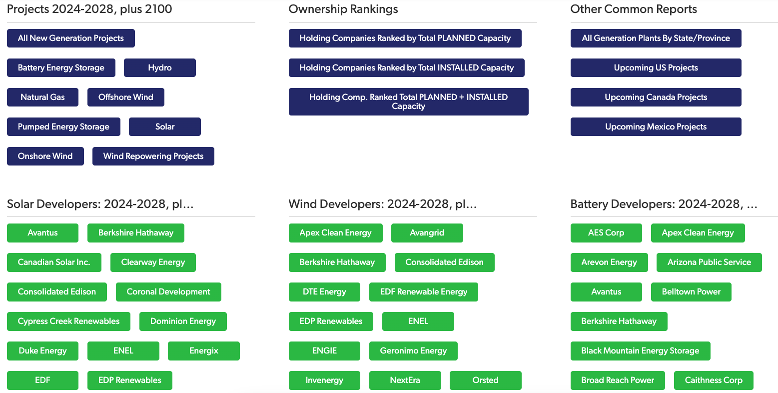 clean energy infrastructure projects