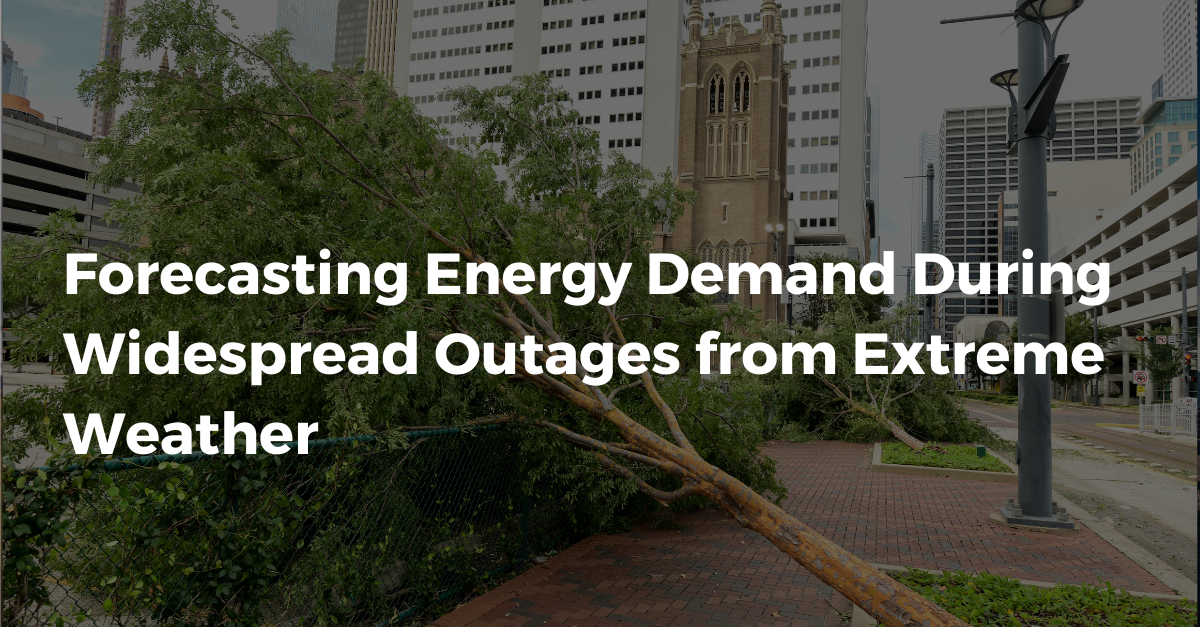 Forecasting Energy Demand During Widespread Outages from Extreme Weather