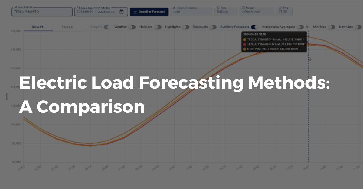 Electric Load Forecasting Methods: A Comparison